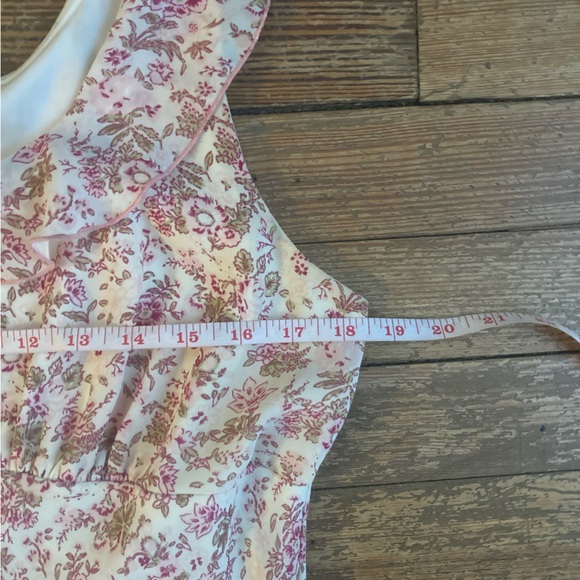 90s Ditsy Floral Garden Party Ruffle Milkmaid Dress - Picture 7 of 15